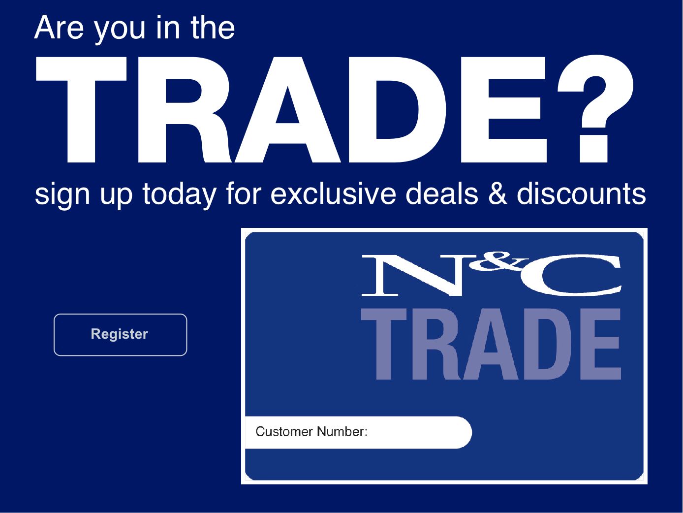 Apply for a Trade Credit Account or Trade Cash Account