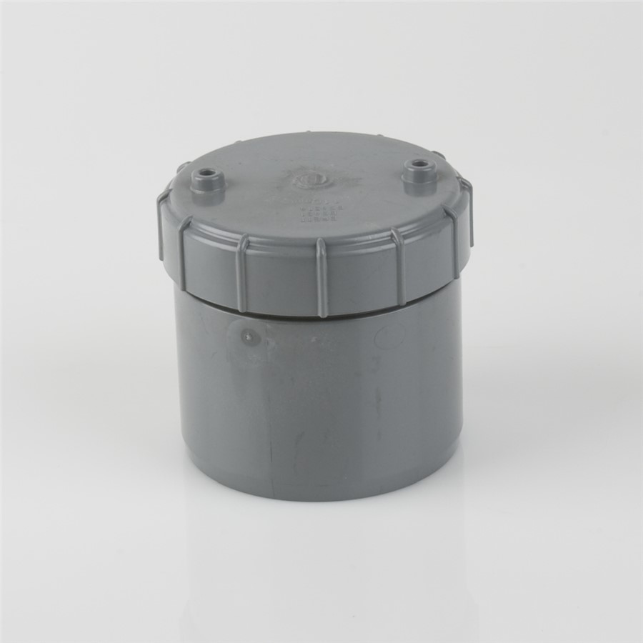 110MM SOLVENT WELD ACCESS CAP, GREY OLIVE