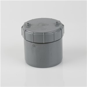 110MM SOLVENT WELD ACCESS CAP, GREY OLIVE