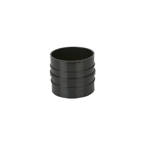 110MM SOLVENT WELD DOUBLE SOCKET PIPE CONNECTOR, BLACK