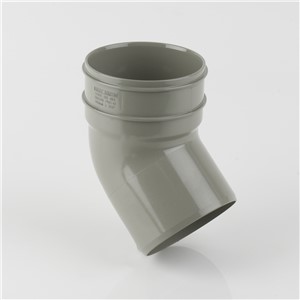 110MM SOLVENT WELD SINGLE SOCKET 135 DEGREE BEND, GREY OLIVE