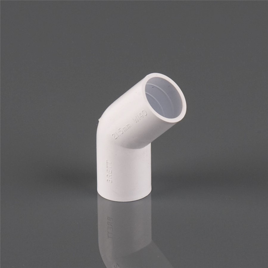 21.5MM 135 DEGREE BEND, WHITE