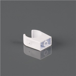 21.5MM PIPE CLIP, WHITE