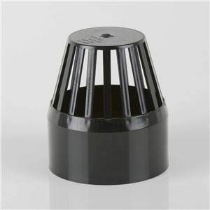 110MM VENT COWL, BLACK
