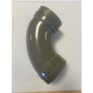 110MM SOLVENT WELD DOUBLE SOCKET 92.5 DEGREE BEND, GREY OLIVE