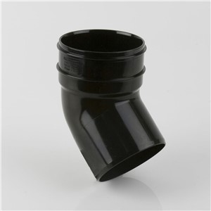 110MM SOLVENT WELD SINGLE SOCKET 135 DEGREE BEND, BLACK
