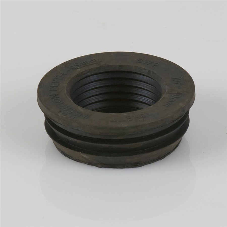 40MM RUBBER ADAPTOR FOR STRAP ON BOSS, BLACK