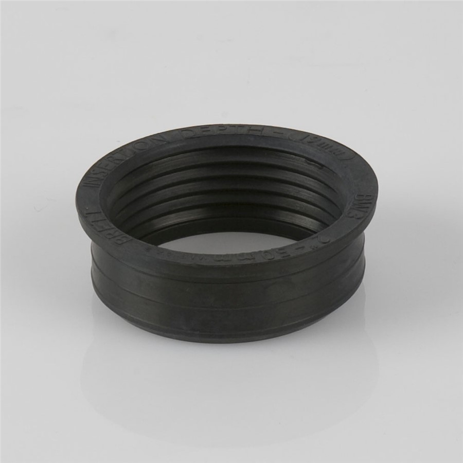 50MM RUBBER ADAPTOR FOR STRAP ON BOSS, BLACK