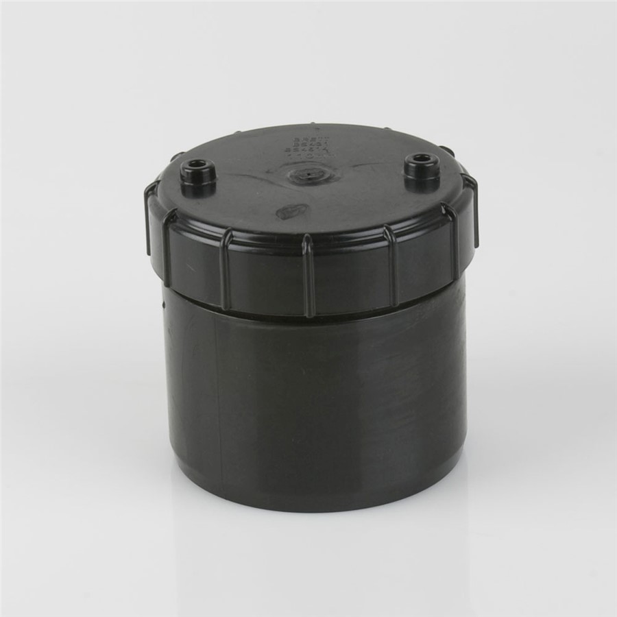 110MM SOLVENT WELD ACCESS CAP, BLACK