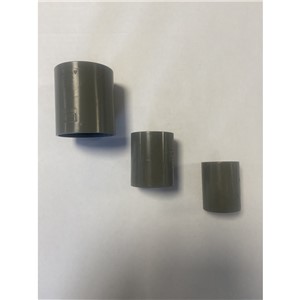 50MM SOLVENT WELD STRAIGHT CONNECTOR, GREY OLIVE