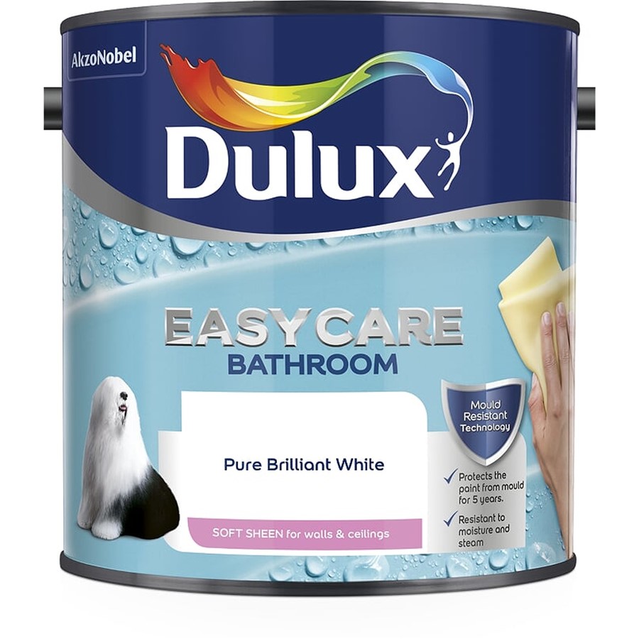 DULUX BATHROOM+ / EASYCARE BATHROOM SOFT SHEEN PBW 2.5LT