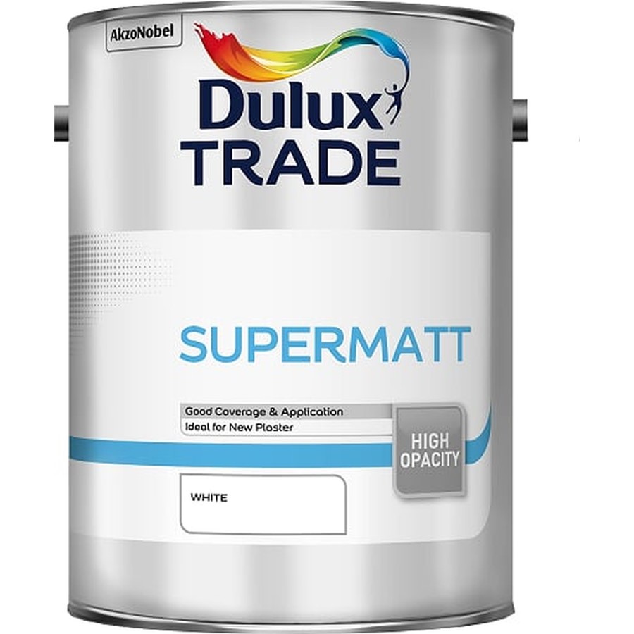 DULUX TRADE SUPERMATT WHITE 5LT