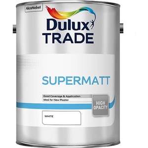 DULUX TRADE SUPERMATT WHITE 5LT
