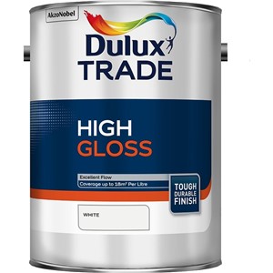 DULUX TRADE HIGH GLOSS 00E55 WHITE 5LT