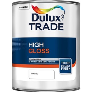 DULUX TRADE HIGH GLOSS WHITE 1LT