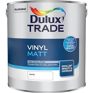 DULUX TRADE VINYL MATT WHITE 2.5LT