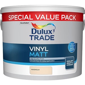 DULUX TRADE VINYL MATT MAGNOLIA 7.5 LTR