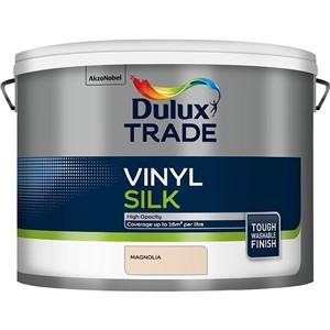 DULUX TRADE VINYL SILK MAGNOLIA 10LT