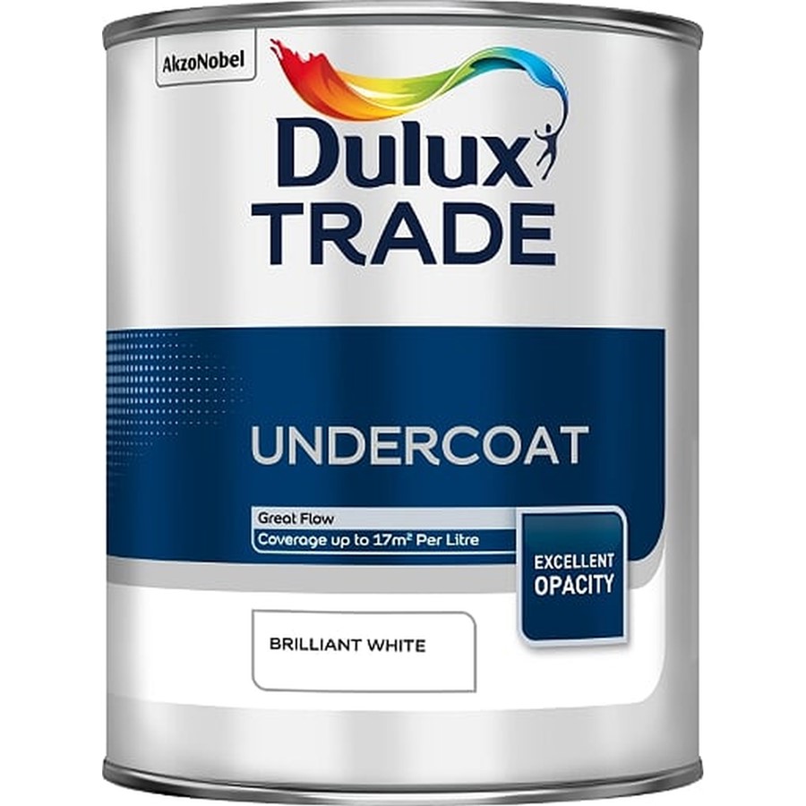 DULUX TRADE UNDERCOAT BRILLIANT WHITE 1LTR