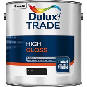 DULUX TRADE HIGH GLOSS BLACK 2.5LT