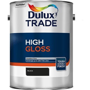 DULUX TRADE HIGH GLOSS BLACK 1LT