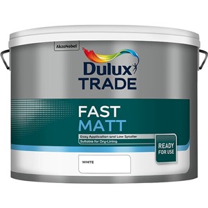 DULUX TRADE FAST MATT WHITE 10LT