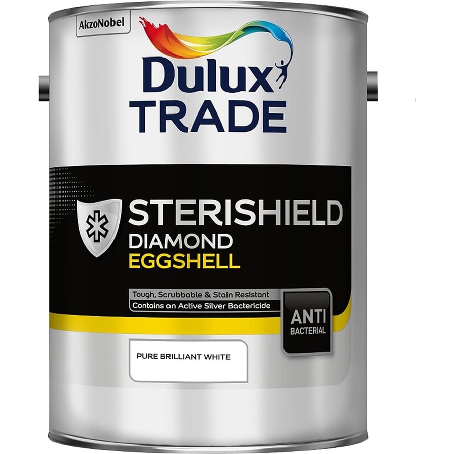 DULUX TRADE STERISHIELD DIAMOND EGGSHELL PBW 5LT