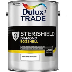 DULUX TRADE STERISHIELD DIAMOND EGGSHELL PBW 5LT