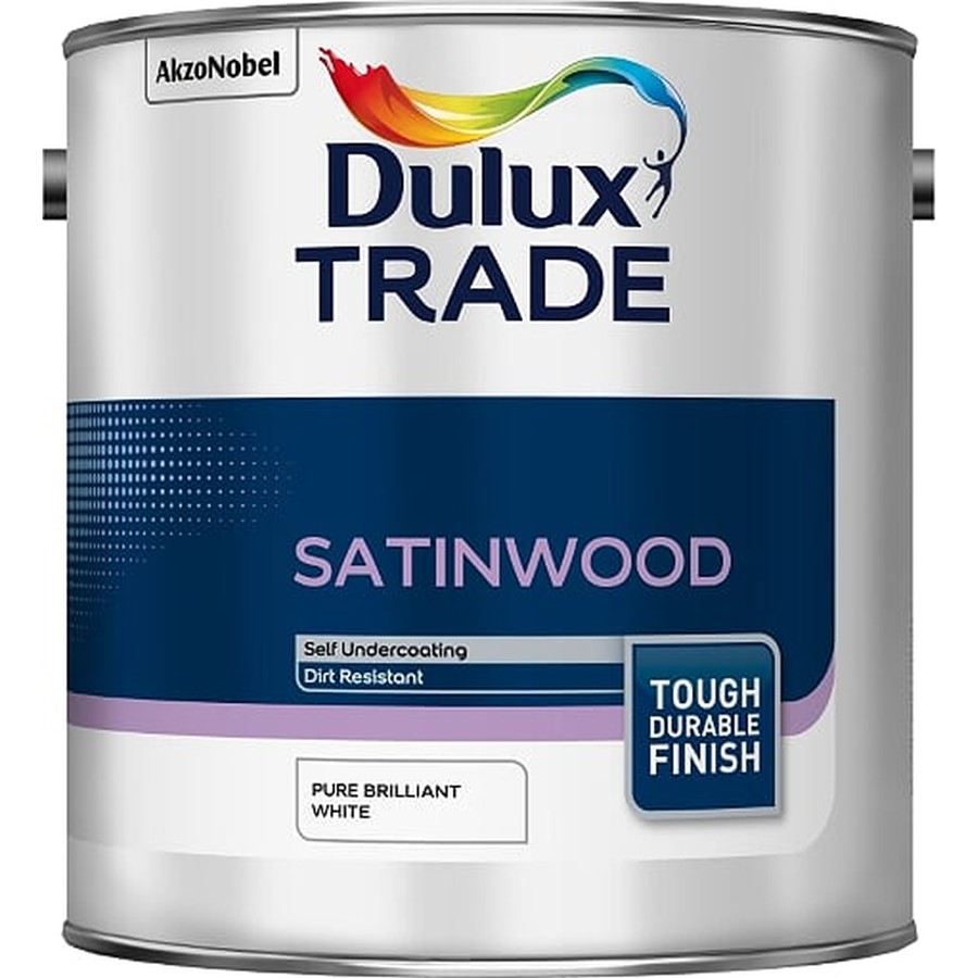 DULUX TRADE SATINWOOD PBW 2.5LT