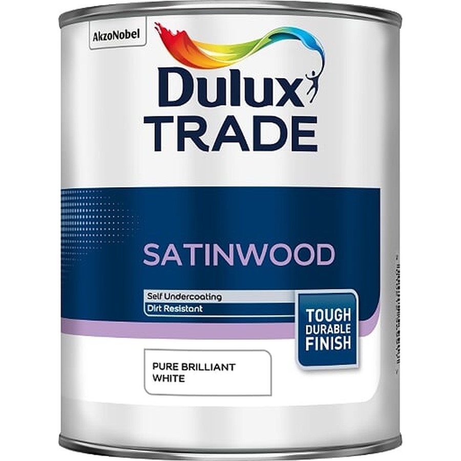 DULUX TRADE SATINWOOD PBW 1LT