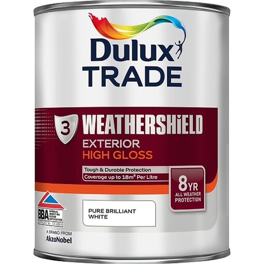 DULUX TRADE WEATHERSHIELD GLOSS PBW 1LT