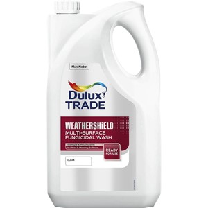 DULUX TRADE WEATHERSHIELD MULTI SURFACE FUNGICIDAL WASH 5LT