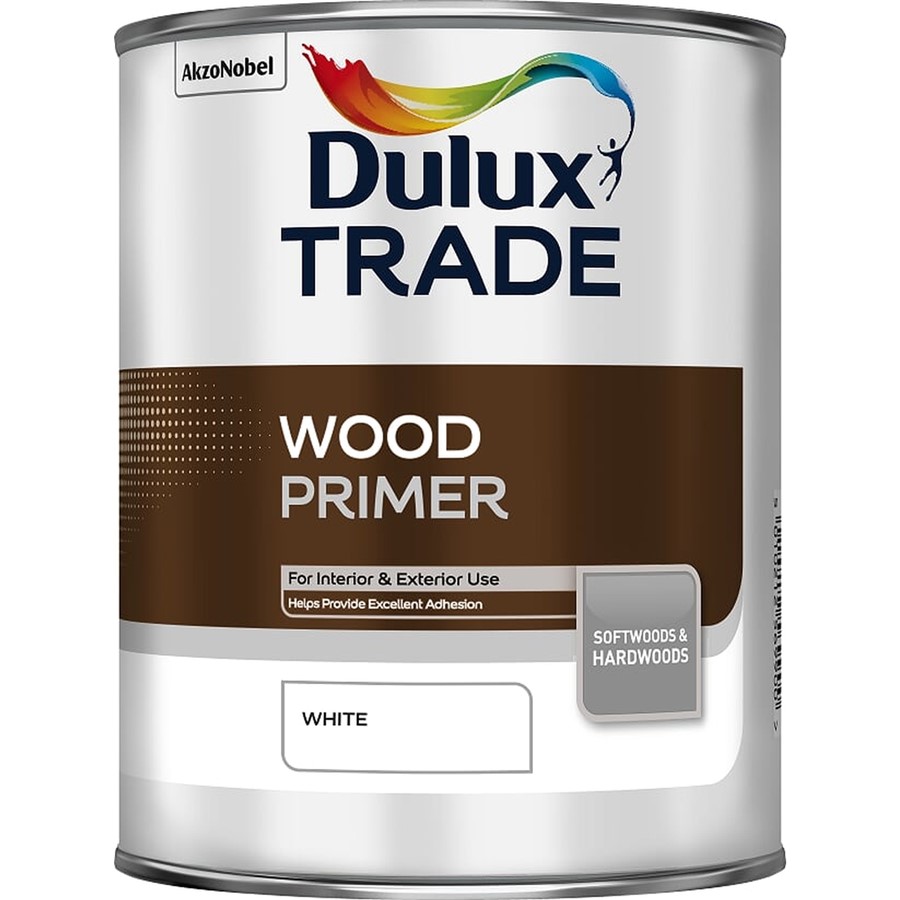 DULUX TRADE WOOD PRIMER WHITE 1LT