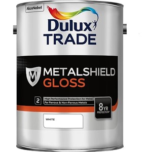 DULUX TRADE METALSHIELD GLOSS WHITE 5LT