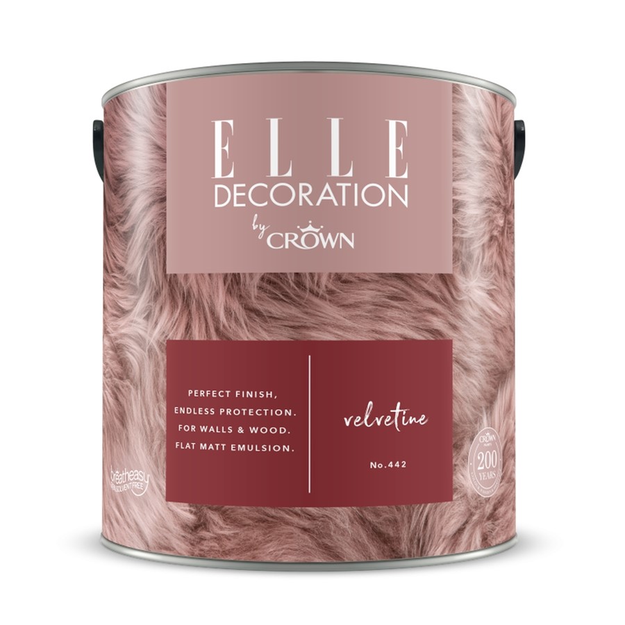 CROWN ELLE DECORATION FLAT MATT VELVETINE NO.442 2.5LT