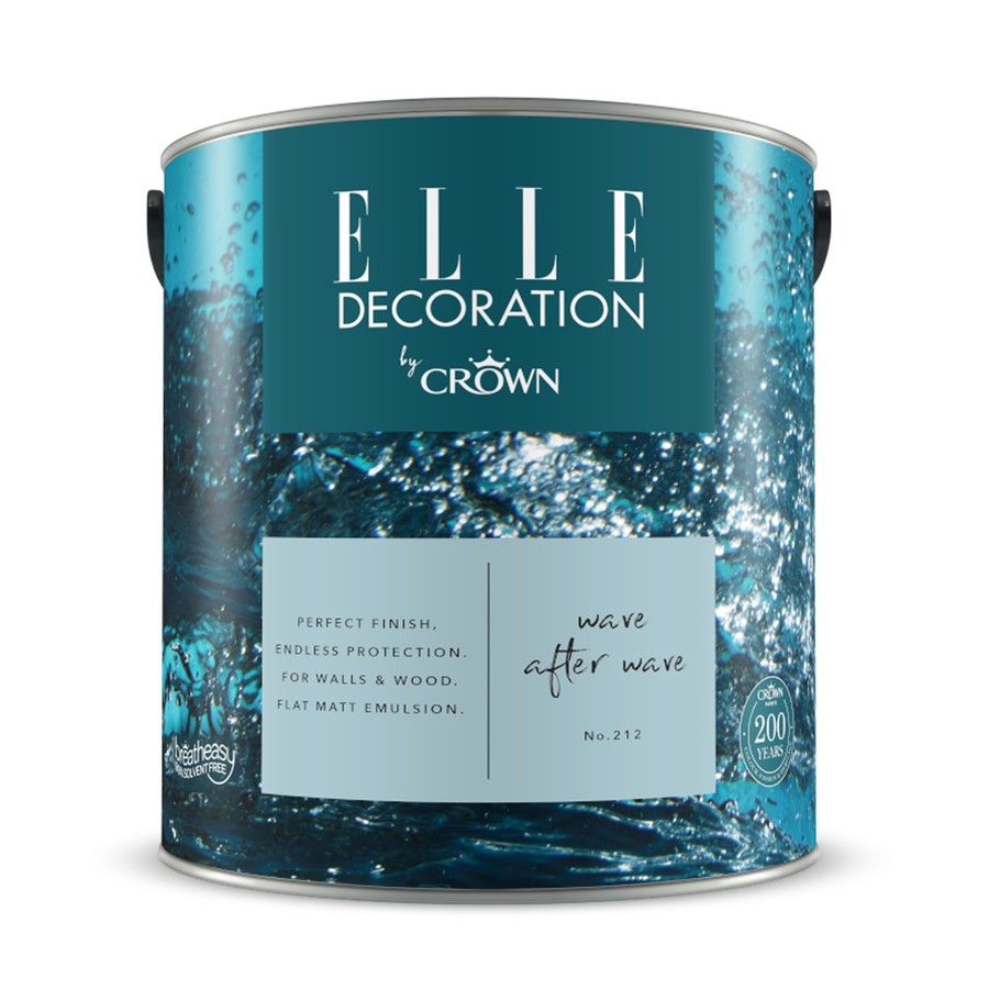 CROWN ELLE DECORATION FLAT MATT WAVE AFTER WAVE NO.212 2.5LT