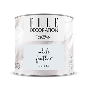 CROWN ELLE DECORATION FLAT MATT WHITE FEATHER NO.604 125ML