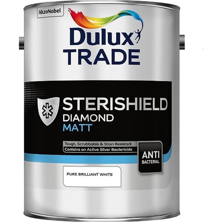 DULUX TRADE STERISHIELD DIAMOND MATT PBW 5L