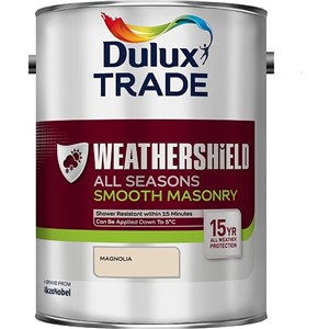 DULUX TRADE WEATHERSHIELD ALL SEASONS SMOOTH MAGNOLIA 5L