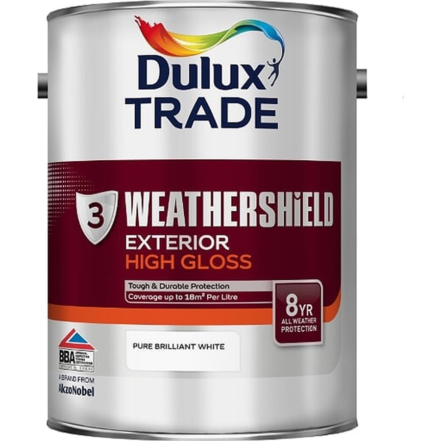 DULUX TRADE WEATHERSHIELD EXTERIOR GLOSS PBW 5L