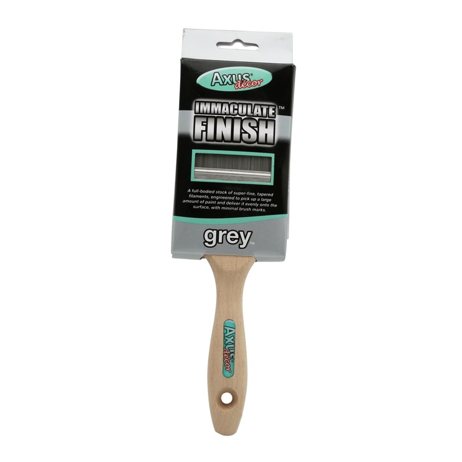 AXUS DECOR  GREY IMMACULATE FINISH BRUSH 3"