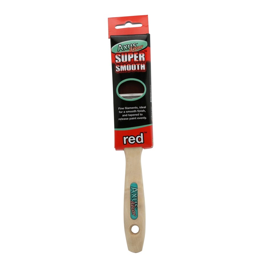 AXUS DECOR RED SUPER SMOOTH BRUSH 1.5" (38MM)