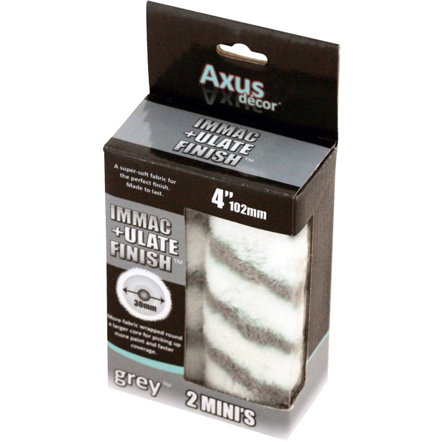 AXUS DECOR GREY SERIES DOUBLE CORE ROLLER SLEEVE 5" - PACK OF 2