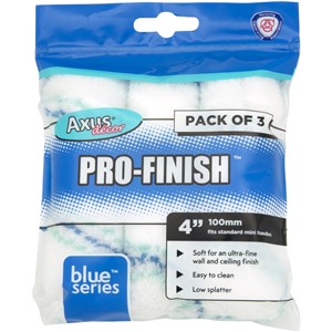 AXUS DECOR PRO-FINISH BLUE SERIES 4" 100MM 3 PACK