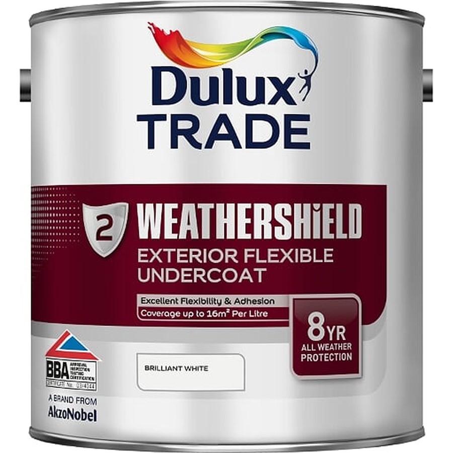 DULUX TRADE WEATHERSHIELD EXT FLEX UNDERCOAT PBW 2.5L