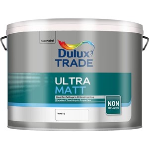 DULUX TRADE ULTRA MATT WHITE 10LT