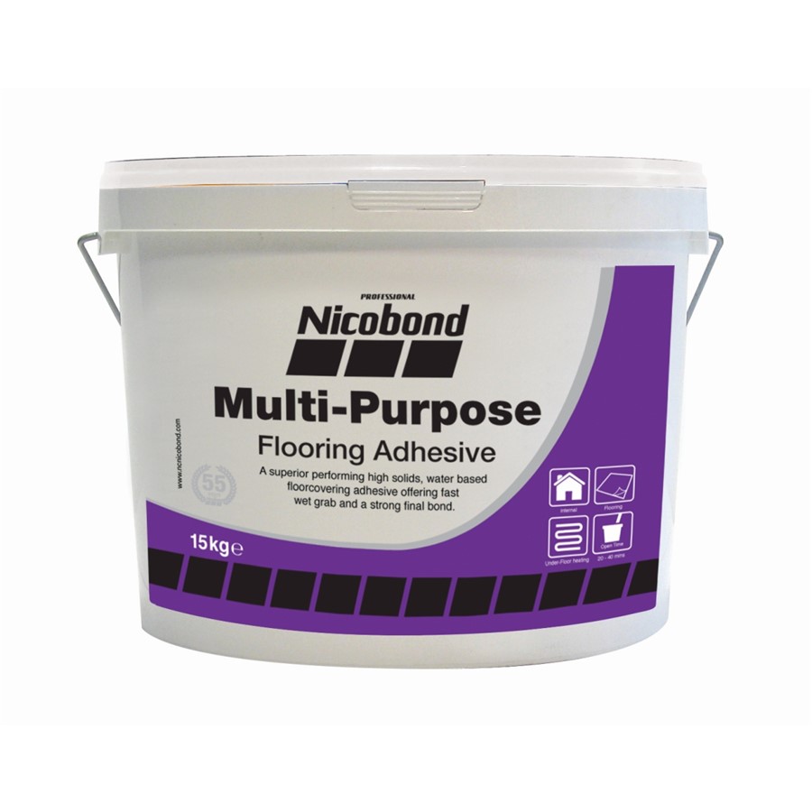 NICOBOND MULTIPURPOSE FLOORING ADHESIVE 15KG