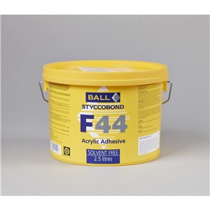 FBALL F44 ACRYLIC ADHESIVE 2.5LT FOR VINYL TILES,FMCARPET