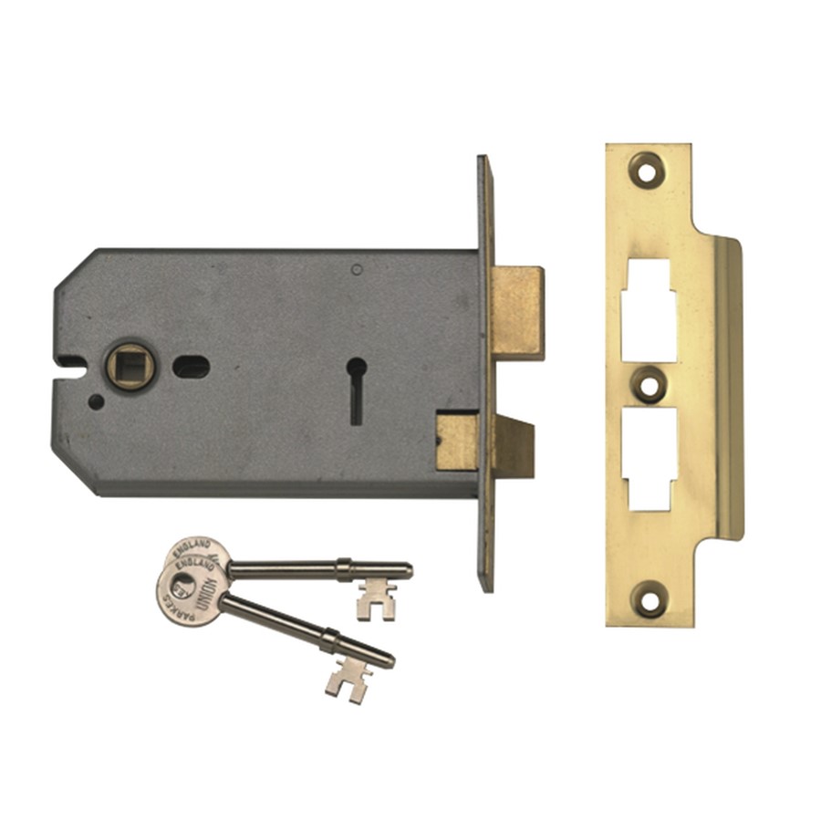 2077 PL 124MM HORIZONTAL 3 LEVER MORTICE LOCK