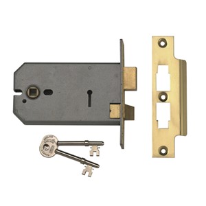 2077 PL 124MM HORIZONTAL 3 LEVER MORTICE LOCK